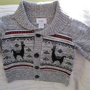 Adorable Woodsy Old Navy Unisex 100% Cotton Cardigan